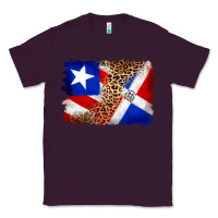 Plum puerto rico and dominican republic flag Classic Tee - Artiststas