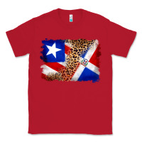 Red puerto rico and dominican republic flag Classic Tee - Artiststas