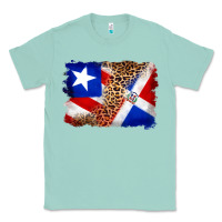 Seafoam puerto rico and dominican republic flag Classic Tee - Artiststas
