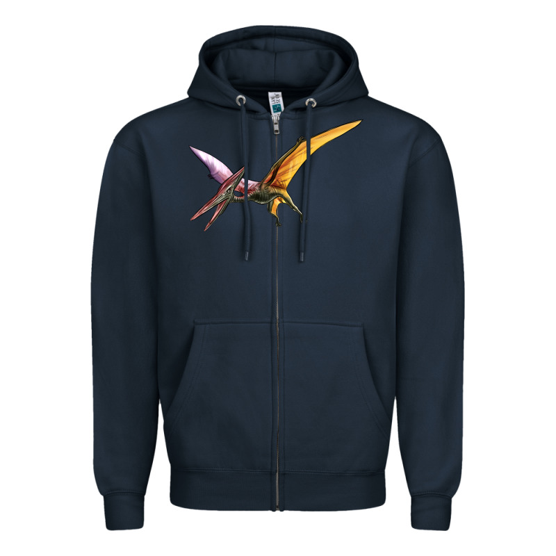 Dinosaur Pterodactyl Zipper Hoodie by Artiststas | Teevron