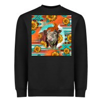 Black Hereford Bull Heavyweight Sweatshirt - LillyAllenDesigns