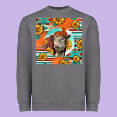 Hereford Bull Heavyweight Sweatshirt Designed By Lillyallendesigns