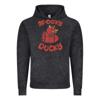 Vintage Black spooky devil rubber duck halloween Vintage Hoodie - longCreatives