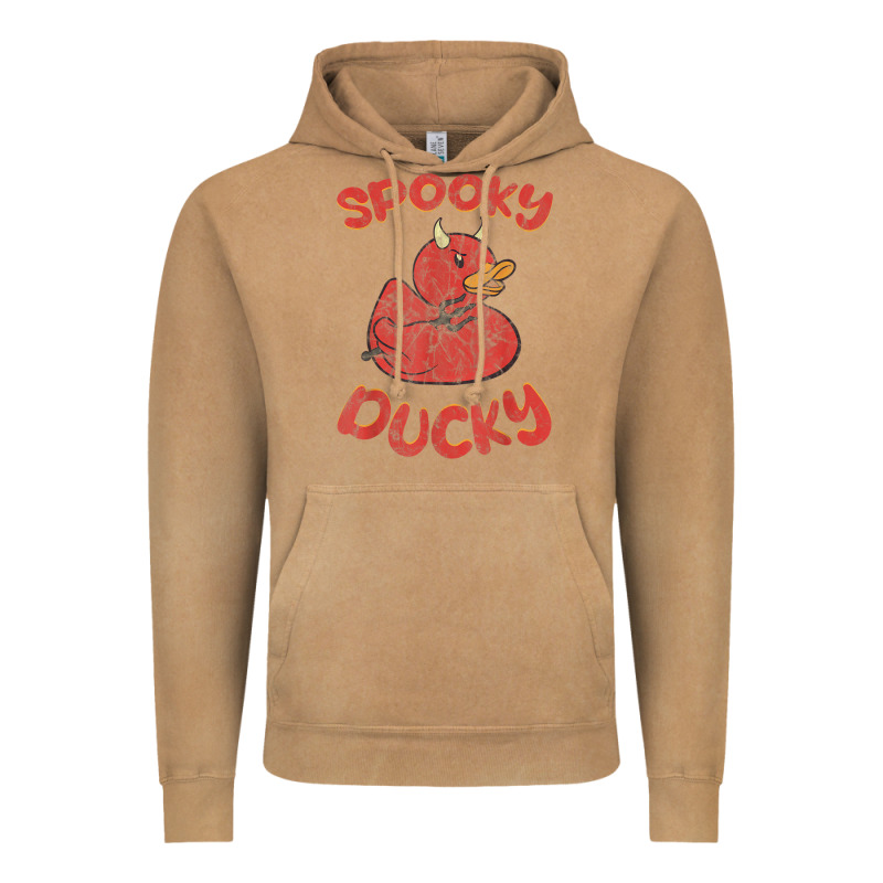 Spooky Devil Rubber Duck Halloween Vintage Hoodie by longCreatives | Teevron