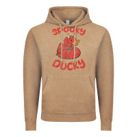 Vintage Coffee spooky devil rubber duck halloween Vintage Hoodie - longCreatives