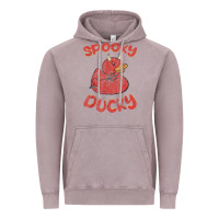Vintage Zinc spooky devil rubber duck halloween Vintage Hoodie - longCreatives
