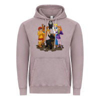 Vintage Zinc surprise!  scooby dog with friends funny halloween Vintage Hoodie - longCreatives