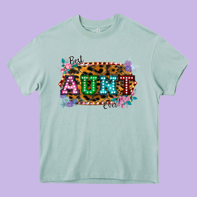 Best Aunt Ever! Heavy Core Tee Designed By Bettercallsaul
