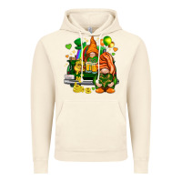 Vintage Artic St. Patrick's Day gnomies with heart Vintage Hoodie - HowdyJamesFarm
