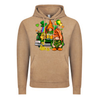 Vintage Coffee St. Patrick's Day gnomies with heart Vintage Hoodie - HowdyJamesFarm