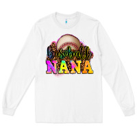 White baseball nana Long Sleeve Tee - OliviaCreatesArt