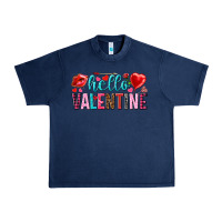 Navy Hello Valentine Urban Heavy Tee - HowdyJamesFarm