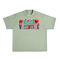 Oil Green Hello Valentine Urban Heavy Tee - HowdyJamesFarm