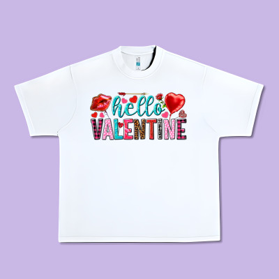 Hello Valentine Urban Heavy Tee Designed By Howdyjamesfarm
