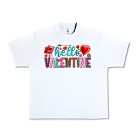 White Hello Valentine Urban Heavy Tee - HowdyJamesFarm