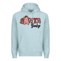 Blue Mist Christmas Santa Baby Premium Hoodie - RanaPortraitStore