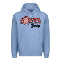 Colony Blue Christmas Santa Baby Premium Hoodie - RanaPortraitStore