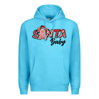 Ocean Blue Christmas Santa Baby Premium Hoodie - RanaPortraitStore