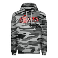 Slate Camo Christmas Santa Baby Premium Hoodie - RanaPortraitStore