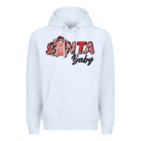 White Christmas Santa Baby Premium Hoodie - RanaPortraitStore