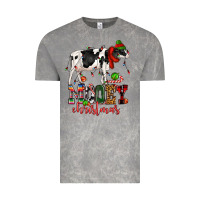 Cloud Rock mooey christmas cow Vintage Tee - CowGirlArtShop