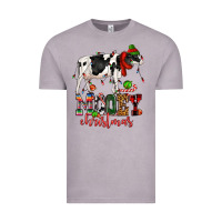 Vintage Zinc mooey christmas cow Vintage Tee - CowGirlArtShop
