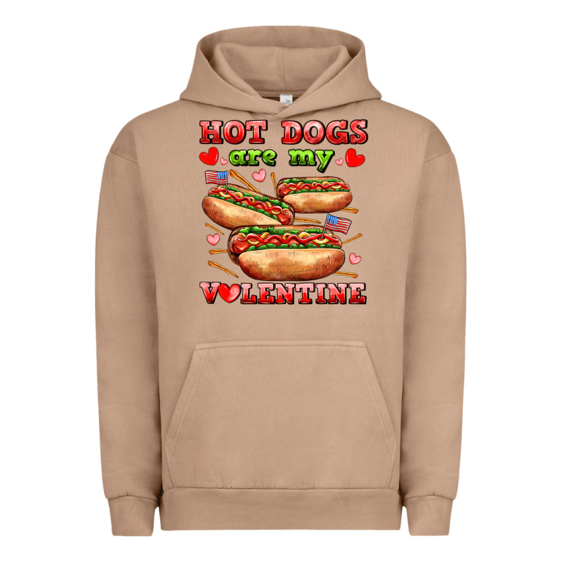Hot Dogs Are My Valentine Urban Hoodie by AdoDesignShop | Teevron