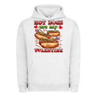 Pigment Lunar Rock hot dogs are my valentine Urban Hoodie - AdoDesignShop