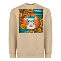 Mushroom charolais cow Heavyweight Sweatshirt - LillyAllenDesigns