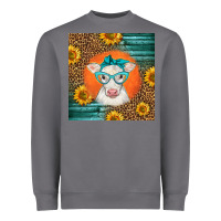 Storm charolais cow Heavyweight Sweatshirt - LillyAllenDesigns