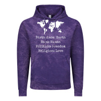 Birthplace Earth Race Human Politics Freedom Religion Love T Shirt Vintage Hoodie | Teevron