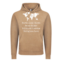 Vintage Coffee birthplace earth race human politics freedom religion love t shirt Vintage Hoodie - longCreatives