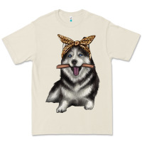 Bone alaskan husky with bandeau Premium Tee - texasbilliewilder