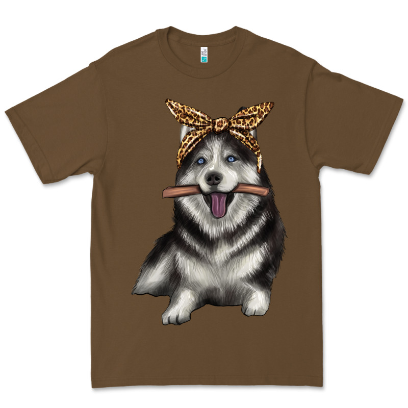 Alaskan Husky With Bandeau Premium Tee by texasbilliewilder | Teevron