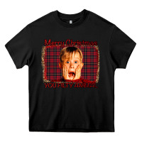 Black Merry Christmas You Filthy Animal Heavy Core Tee - Bettercallsaul