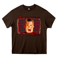 Chocolate Brown Merry Christmas You Filthy Animal Heavy Core Tee - Bettercallsaul
