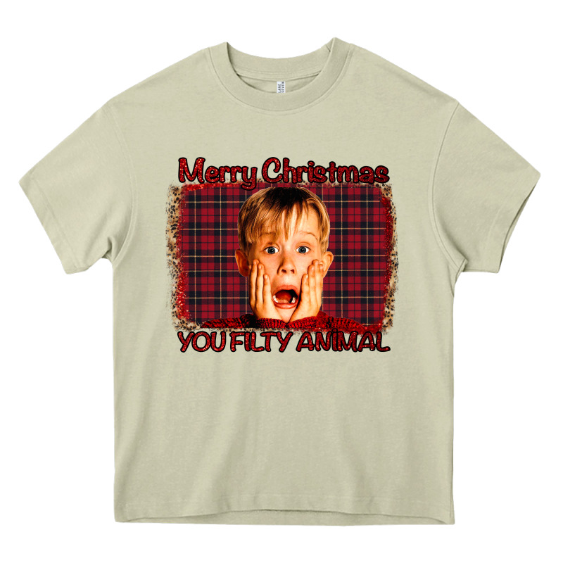Merry Christmas You Filthy Animal Heavy Core Tee by Bettercallsaul | Teevron