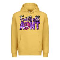 Antique Gold football aunt Premium Hoodie - CowhideDigitalArt