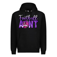 Black football aunt Premium Hoodie - CowhideDigitalArt