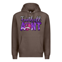 Coffee football aunt Premium Hoodie - CowhideDigitalArt