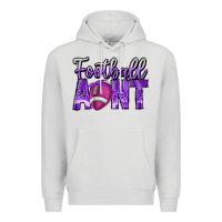 Dove Grey football aunt Premium Hoodie - CowhideDigitalArt