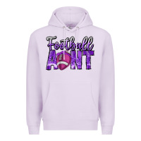 Lilac football aunt Premium Hoodie - CowhideDigitalArt