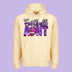 Football Aunt Premium Hoodie Designed By Cowhidedigitalart