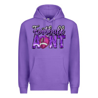 Purple football aunt Premium Hoodie - CowhideDigitalArt