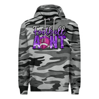 Slate Camo football aunt Premium Hoodie - CowhideDigitalArt