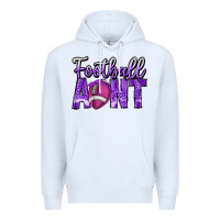 White football aunt Premium Hoodie - CowhideDigitalArt