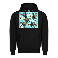 Black spinosaurus Zipper Hoodie - Artiststas