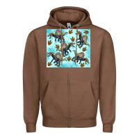 Chestnut spinosaurus Zipper Hoodie - Artiststas