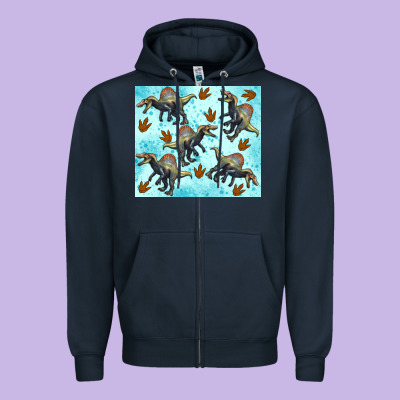 Spinosaurus Zipper Hoodie Designed By Artiststas