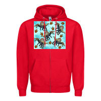 Red spinosaurus Zipper Hoodie - Artiststas